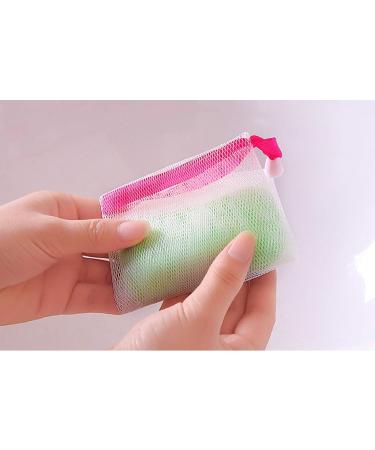 50 PCS Exfoliating Mesh Soap Bag - Soap Saver Pouch with Drawstring Holder (Random Color) - Buy Now! - Buy Online on SooperMarket.com