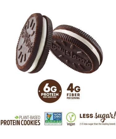 Vegan Protein Sandwich Cookies Variety Pack - Vanilla & Chocolate - Non GMO, Low Sugar, Plant Based Protein - Adventure Box - Buy Online on SooperMarket.com