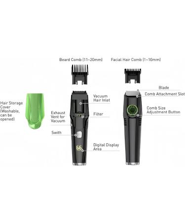 Electric Beard Trimmer Rechargeable Beard Trimmer 1400mAh Battery Stable Motor for Hair Grooming Portable for Men for Daily Use - Buy Online on SooperMarket.com