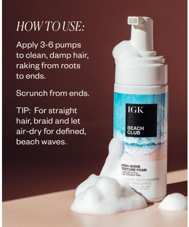 IGK Beach Club High Shine Texture Foam - Buy Online on SooperMarket.com
