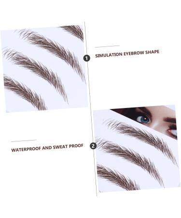 WOFASHPURET Fake Eyebrow Stickers 4pcs Authentic for Semi Supplies Men Grooming Brow Shaper Like Tools Stimulation Fake - Buy Online on SooperMarket.com