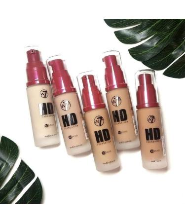 W7 HD Oil-Free Liquid Foundation - Poreless Matte Medium Coverage, Buff 30ml (Pack of 1) - Buy Online on SooperMarket.com