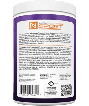 Nutraphase Creatine Monohydrate unflavoured 300g - Buy Online on SooperMarket.com