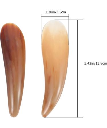 Buy FRCOLOR Ox Horn Gua Sha Stone Massage Tools - 2pcs Scraper Set for Facial & Body Relief | International Shipping - Buy Online on SooperMarket.com