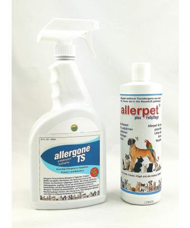Allerpet Plus coat care & Allergone textile spray combination package