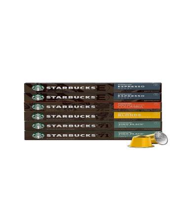 Starbucks by Nespresso Original Line Variety Pack Capsules 60 Count