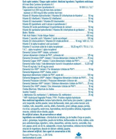Swiss Natural Timed Release Swiss One 50 | All in One Multi Vitamin & Mineral with B Vitamins | Daily Maintenance for Overall Health | No Additives (72 Caplets) | Pack of 3 - Buy Online on SooperMarket.com