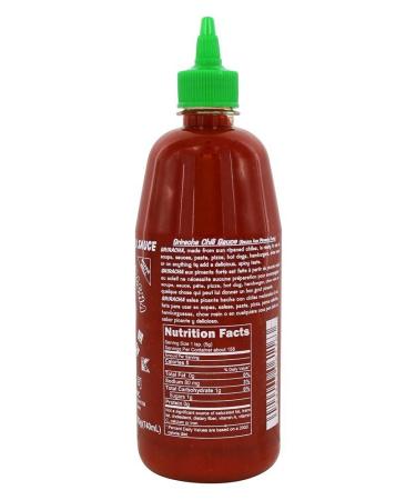 Huy Fong Foods Inc. Sriracha Hot Chili Sauce 28 oz - Authentic Thai Flavor - Buy Online on SooperMarket.com