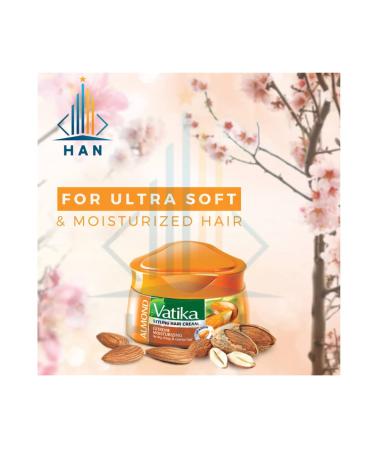 Vatika Naturals Nourish & Protect Hair Cream - Henna Almond & Aloe Vera - 140ml | Nourishing Styling Cream for Healthy Hair - Buy Online on SooperMarket.com