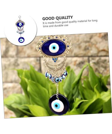 ABOOFAN 3pcs Blue Pendant Keychain Accessories Blue Eye Amulet Ornament Hanging Pendant Charm Devil Eye Rear - Buy Online on SooperMarket.com