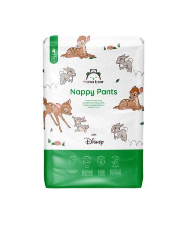 Amazon Brand - Mama Bear Disney Diaper Pants Size 4 (9-15 kg) White 80 Count 1-Pack Size 4 (9-15 kg) Single Pack