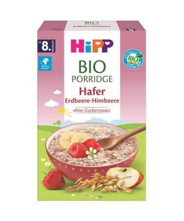 Hipp Organic Muesli Porridge Oats Strawberry-Raspberry Pack of 6 (6 x 250 g) DA30801 Porridge Oats 250g 250 g (Pack of 6) Porridge Oats