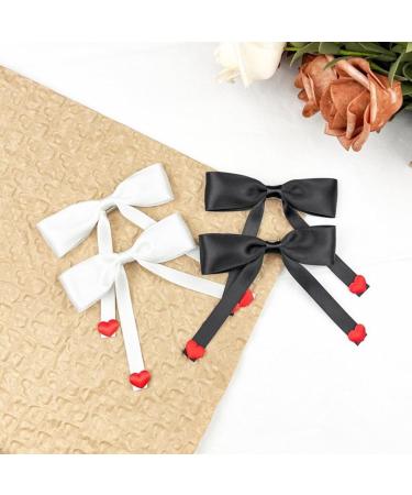 Limtula Sweet Ballet Bowknot Hairpins Duckbills Hair Clip Barrettes French Side Pin for Lady Elegant Hair Styling Accessories Black - Buy Online on SooperMarket.com