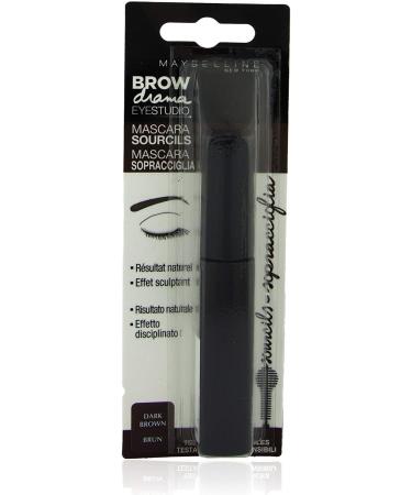 Gemey Maybelline Brow Drama Mascara Dark Brown | Defined and Bold Eyebrows - Buy Online on SooperMarket.com