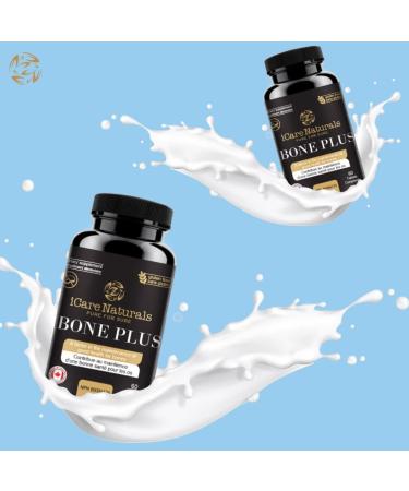 Supplements for BONES - Hair Nails & Skin Support - with Calcium Magnesium Zinc Vitamin D3 K1 Plus. Halal Gluten-Free Gelatin-Free - 60 Tablets. - Buy Online on SooperMarket.com