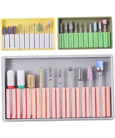 FOMIYES 3 Sets Manicure Drill Bits Nails Kits Nail Drill Bit Brush Manicure Pedicure Bit Nail Art Supplies Nail File Electric Nail Polish Gel Nail Drill Bits Polisher Tungsten Carbide 5x1cmx3pcs Greenx3pcs - Buy Online on SooperMarket.com