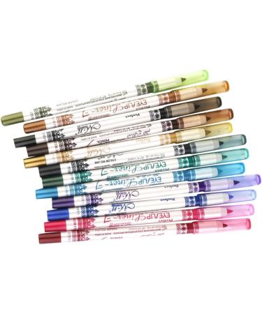 Jojomis 12 Pencil Pen Waterproof Eye-Liner for Eyes Makeup Beauty Comestic - Buy Online on SooperMarket.com