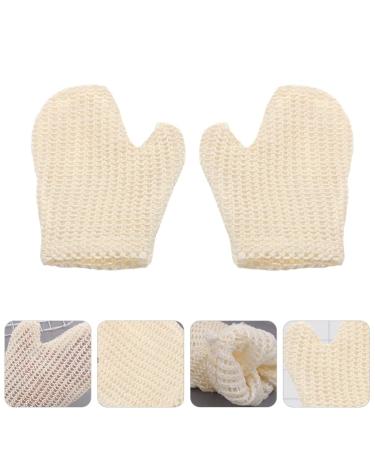 Buy Angoily 2-Piece Peeling Washbasin Gloves - Dead Skin Remover & Body Massage Scrub for Adults & Kids | SISAL Hollow Design for Effective Exfoliation - Buy Online on SooperMarket.com