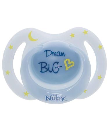 Glow in the Dark Silicone Bow Tie Baby Pacifiers - BPA Free Oval 2 Pack - Buy Online on SooperMarket.com