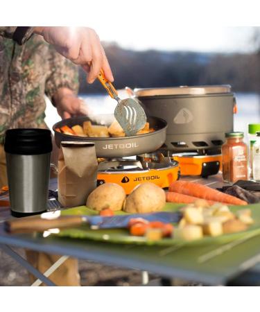 Jetboil Jetset Stowable Camping Utensil Set - Grey/Orange | Lightweight & Compact - Buy Online on SooperMarket.com
