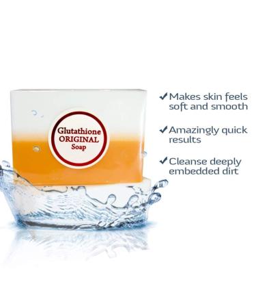 Original Glutathione & Kojic Acid Dual Soap - 5 Bars for Flawless Glowing Skin - Buy Online on SooperMarket.com