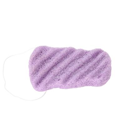Salmue Konjac Sponge Set - 100% Natural Long Wave Type for Deep Cleansing Body & Facial Care - Purple - Buy Online on SooperMarket.com