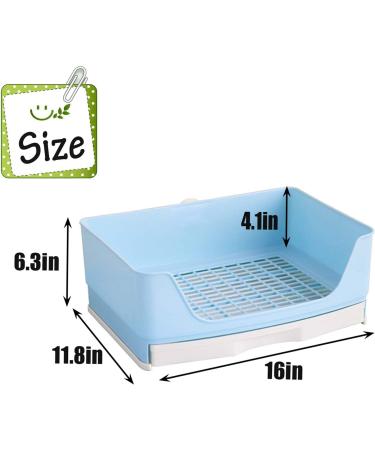 Kathson Large Rabbit Litter Box - Potty Corner Toilet with Drawer for Small Pets - Brown - Buy Online on SooperMarket.com
