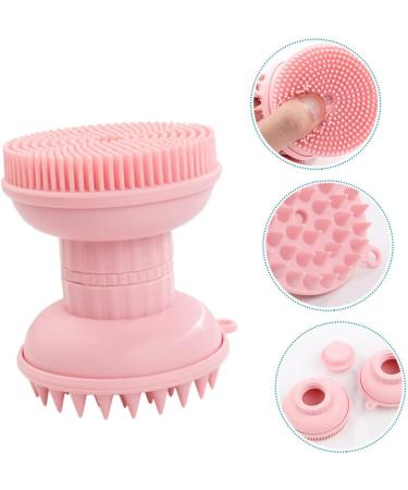Angoily 1pc Three-in-one Bath Scalp Silica Gel Pink Washbasin - Buy Online on SooperMarket.com
