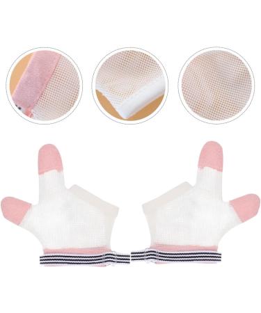 4 Pairs GLEAVI Infant Ring Biting Gloves & Thumb Protectors - Pink Kids Finger Stop Guard (12X10.5CMx4pcs) - Buy Online on SooperMarket.com