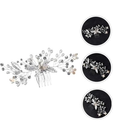 FOYTOKI Handmade Crystal Tiara Bridal Hair Comb Wedding Hair Accessories for Brides Wedding Hair Comb for Brides Bride Headpieces for Wedding Bridal Rhinestone Headpieces Bridal Headdress - Buy Online on SooperMarket.com