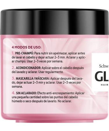 Schwarzkopf Gliss 4-in-1 Mask with Protein & Babassu Nut Oil - 400ml | Intensive Hair Repair & Nourishment - International Shipping - Buy Online on SooperMarket.com