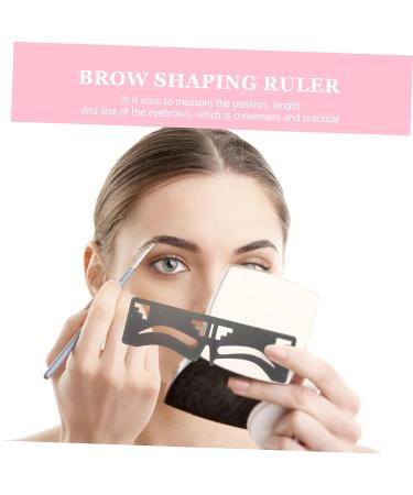 Beavorty 6 Pcs Eyebrow Ruler and Stencil Set - Brow Shaping Template, Eyebrow Stamp, Mapping String, and Makeup Supplies - Buy Online on SooperMarket.com