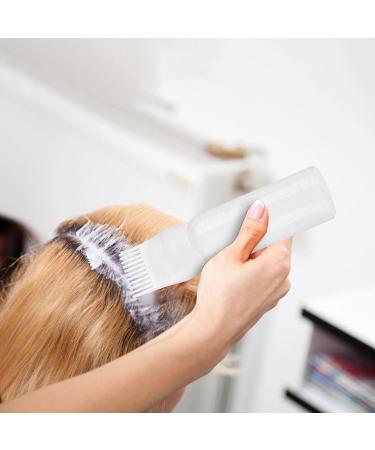Hair Dye Brush Bottle Root Comb Applicator Bottle Hair Oil Bottle With Comb Hair Dye Bottle Applicator Comb With Graduated Scale For Home Salon Use White+Purple - Buy Online on SooperMarket.com