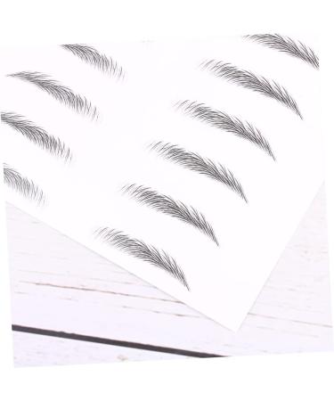 PLAFOPE 4 Sheets Pairs Hair-like Simulation Artificial Eyebrow Patch Simulation Eyebrow Black - Buy Online on SooperMarket.com