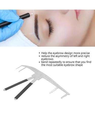 Buy Stainless Steel Eyebrow Ruler - 3 Point Positioning Measurement Tool for Perfect Eyebrows | International Shipping Available - Buy Online on SooperMarket.com