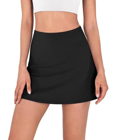 ODODOS Women's Athletic Tennis Skorts with Pockets - Black, Small - Buy Online on SooperMarket.com