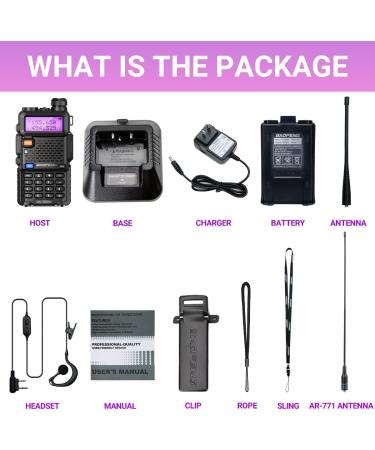 BaoFeng UV-5R 8W High Power Dual Band Two Way Radio Black-1Pack - Buy Online on SooperMarket.com