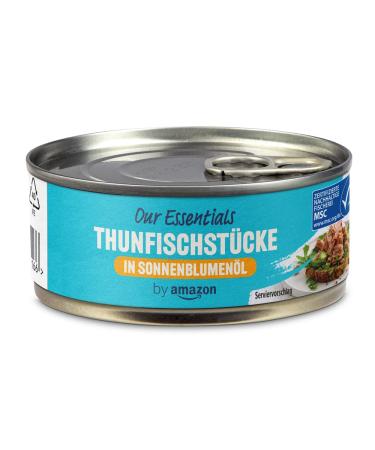 by Amazon Tuna pieces in sunflower oil 145g (1-pack) in sunflower oil 145g (1-pack)