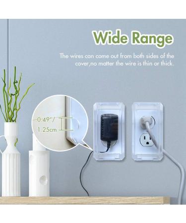 EUDEMON Baby Safety Electrical Outlet Cover Box - Childproof Large Plug Cover (Transparent) - Buy Online on SooperMarket.com