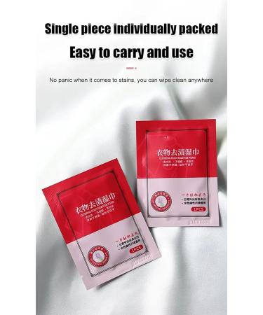 Clothes Stain Removal Wipes Stain Removal Wet Wipes Individual Wrapped Wipes Stain Remover Portable Emergency Stain Removal Wet Wipes for Clothes Fabric Stain Etc (3Bag(60Pcs)) - Buy Online on SooperMarket.com