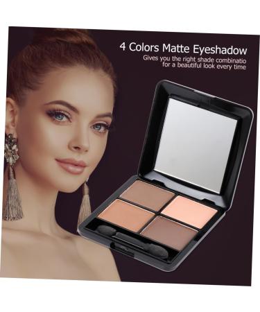 WOONEKY 4 Mirror Elegant Brown Eyeshadow Makeup Sponge Shadow Matte Eye with and Colors - Buy Online on SooperMarket.com