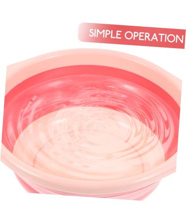 PLAFOPE 1pc Folding Washbasin Foldable Basin Foldable Washbasin Wash Basin Bathroom Basin Washing Basin Cleaning Basin for Home Bathroom Supply Portable Washbasin Dormitory Supply 32X32X12CM Pink - Buy Online on SooperMarket.com
