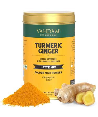 Vahdam Teas Latte Mix Turmeric Ginger 3.53 oz (100 g)