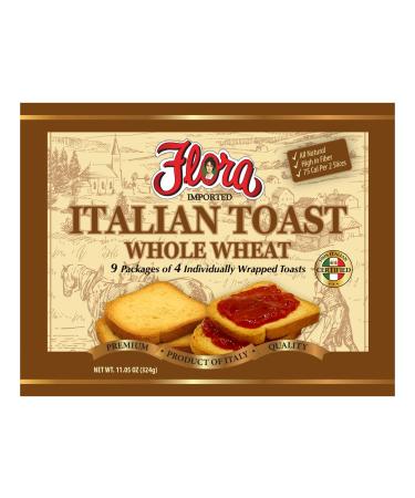 Flora Foods Hard Toast (Italian Whole Wheat) - 36 cout