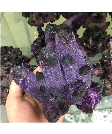 Natural Amethyst Angel Aura Quartz Crystal Cluster Specimen Gift HOMEZHOU - Buy Online on SooperMarket.com