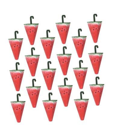 HOMSFOU 25 Pcs Candy Box Kawaii Desk Kids Gift Bags Kids Goodie Bags Floor Stickers for Office Gourds Dried for Crafts Containers for Kids Candy for Kids Sweets Watermelon Paper 14X8.3cm Assorted Color 1