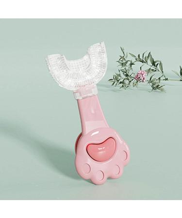 Cartoon Kids U Shaped Toothbrush Children U Shape Toothbrush - Cute Cartoon Whitening Toothbrush Teeth Cleaning Design for Kids Ages 2-6 Uwariloy Pink 1 count (Pack of 1) - Buy Online on SooperMarket.com