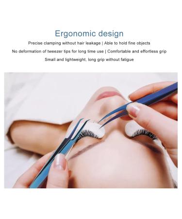 Premium Stainless Steel Slanted Beauty Tweezers for Eyelash Artists | Flexible & Ideal for Nail Salons - Shop Internationally - Buy Online on SooperMarket.com