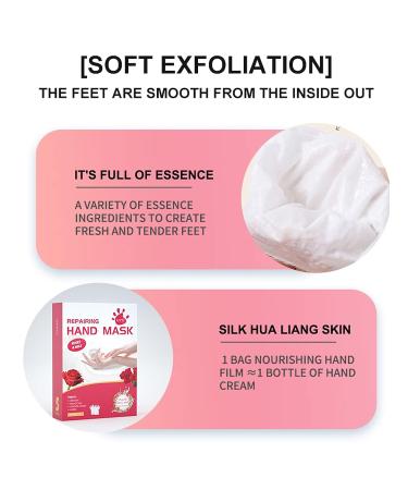 APPTI Hand Mask 5 Pairs - Repair Dry, Rough, Cracked Hands with Rose & Milk - Moisturizing Hand Mask for Women & Men - Buy Online on SooperMarket.com