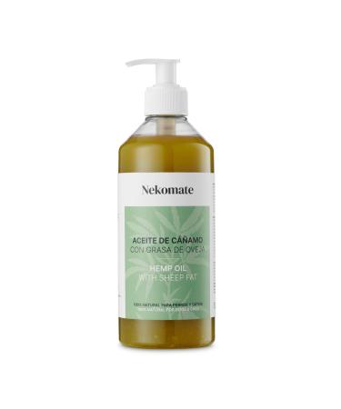 Necomate hemp oil and sheep fat for dogs and cats improves digestion helps with nutrition healthy skin and fur supplement with omega-3 and omega-6 vitamin B and E 500 ml